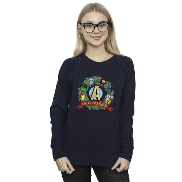 Marvel Womens/Ladies Santa´s Super Helpers Sweatshirt