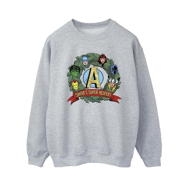 Marvel Womens/Ladies Santa´s Super Helpers Sweatshirt
