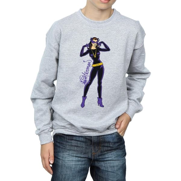 DC Comics Catwoman Happy Pose-tröja för pojkar