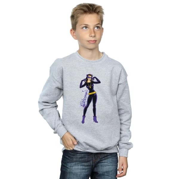 DC Comics Catwoman Happy Pose-tröja för pojkar