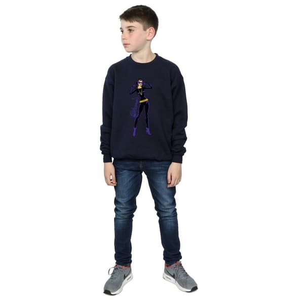 DC Comics Boys Catwoman Happy Pose Sweatshirt