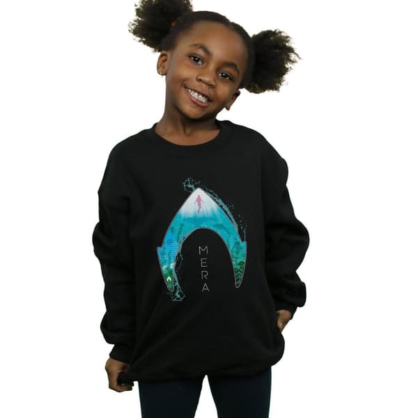 DC Comics Aquaman Mera Ocean Logo Sweatshirt för flickor