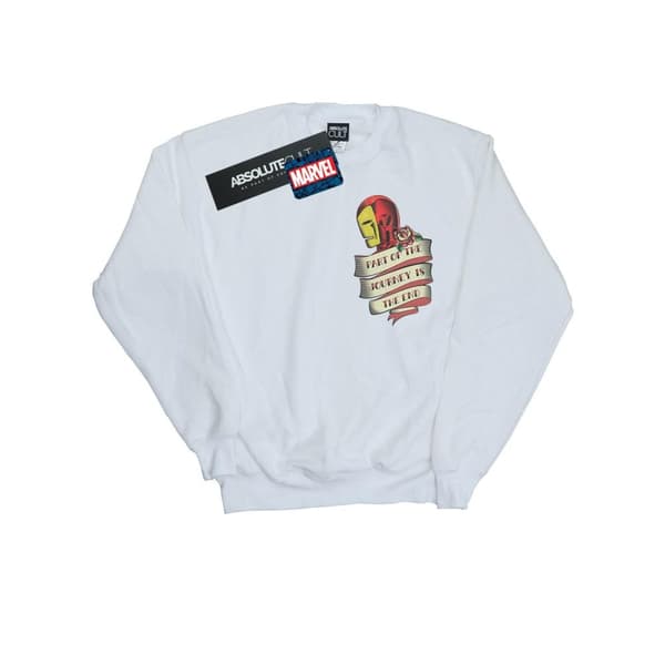 Marvel Sweatshirt med brösttryck: Iron Man Tattoo Journey för flickor