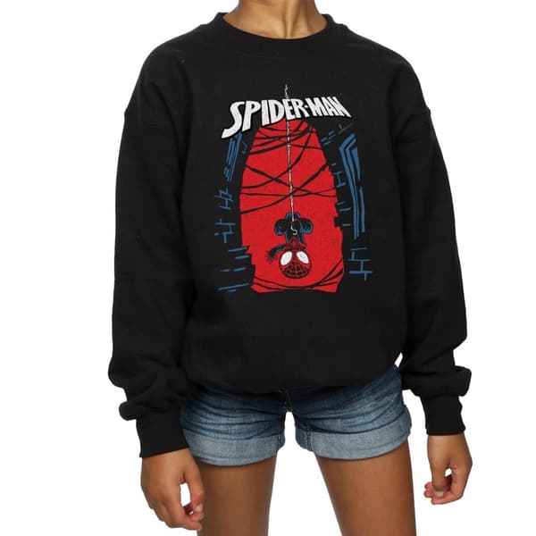 Marvel Girls Spider-Man Hanging Sketch Sweatshirt