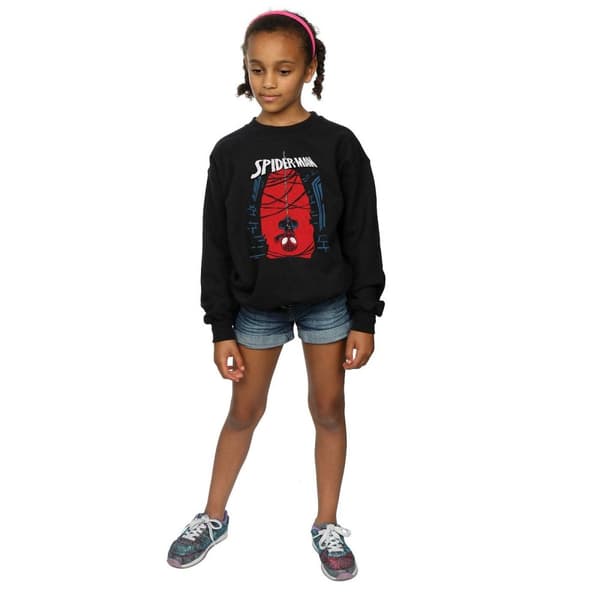 Marvel Girls Spider-Man Hanging Sketch Sweatshirt