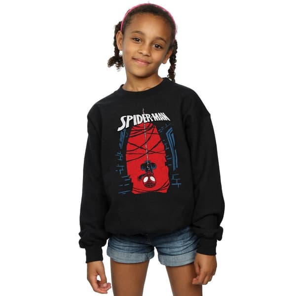 Marvel Girls Spider-Man Hanging Sketch Sweatshirt