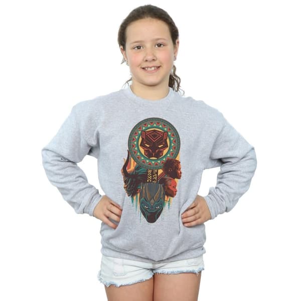 Marvel Girls Black Panther Totem Sweatshirt