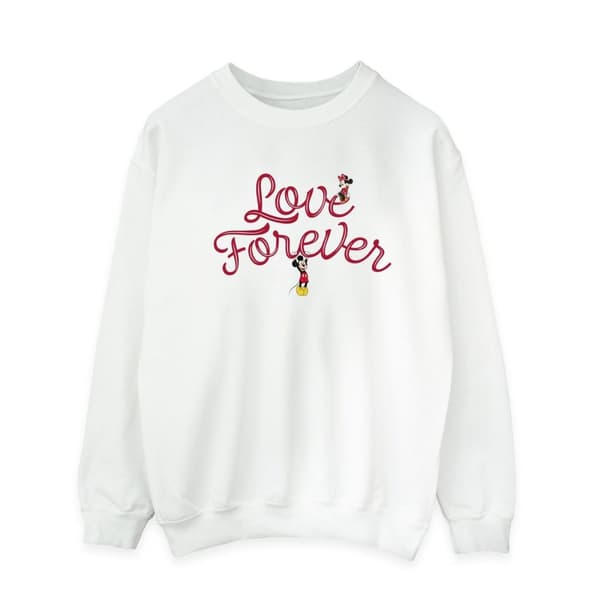 Disney Mens Musse Pigg Love Forever Sweatshirt