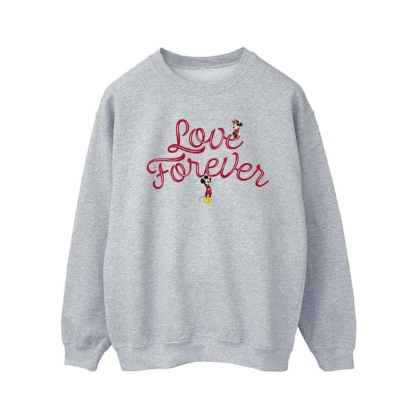 Disney Mens Musse Pigg Love Forever Sweatshirt
