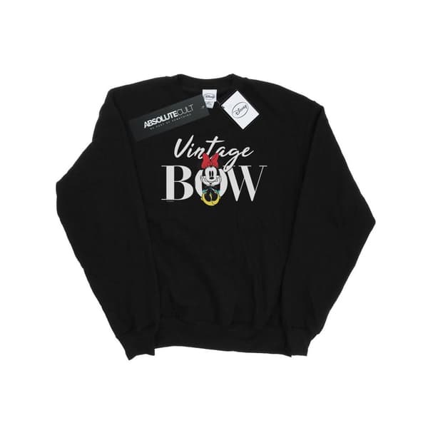 Disney Minnie Mouse Vintage Bow Sweatshirt för flickor Black 7-8 Years