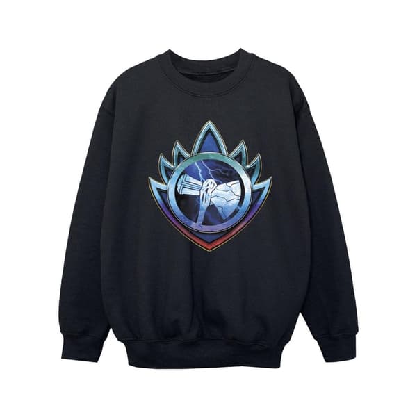 Marvel Girls Thor Love And Thunder Stormbreaker Crest Sweatshirt