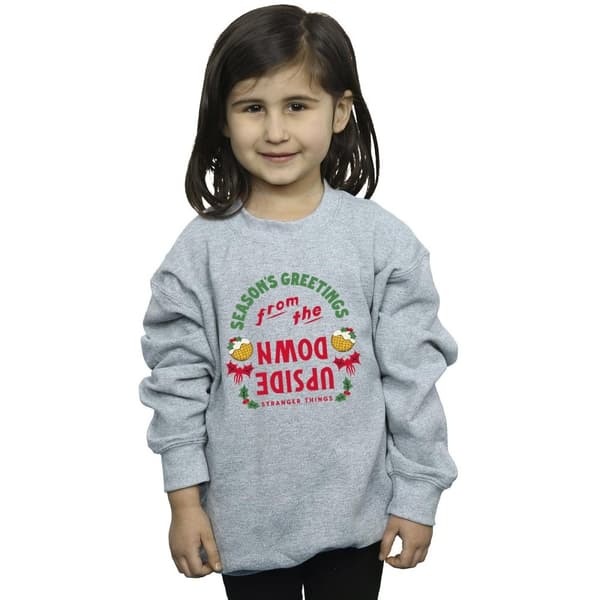 Netflix Girls Stranger Things Upside Down Seasons Greetings Sweatshirt