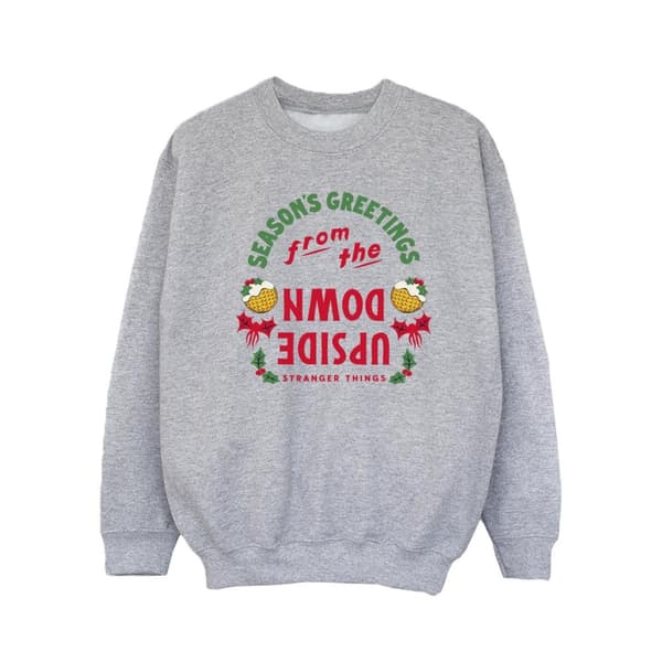 Netflix Girls Stranger Things Upside Down Seasons Greetings Sweatshirt