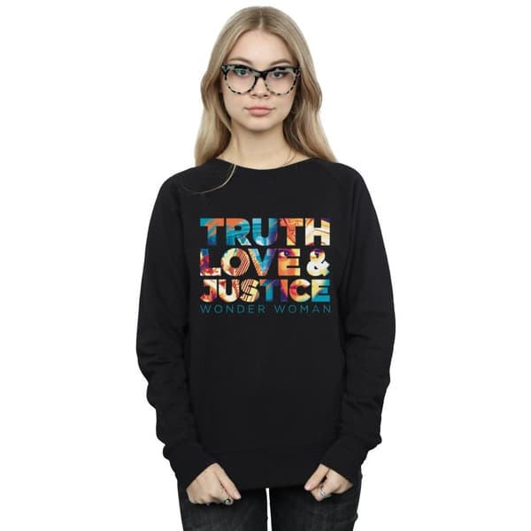 DC Comics Womens/Ladies Wonder Woman 84 Diana Truth Love Justice Sweatshirt