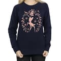 Pikkukuva 3 / 5: Disney Womens/Ladies Bambi Christmas Wreath Sweatshirt