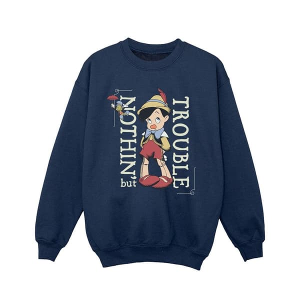 Disney Girls Pinocchio Nothing But Trouble Sweatshirt