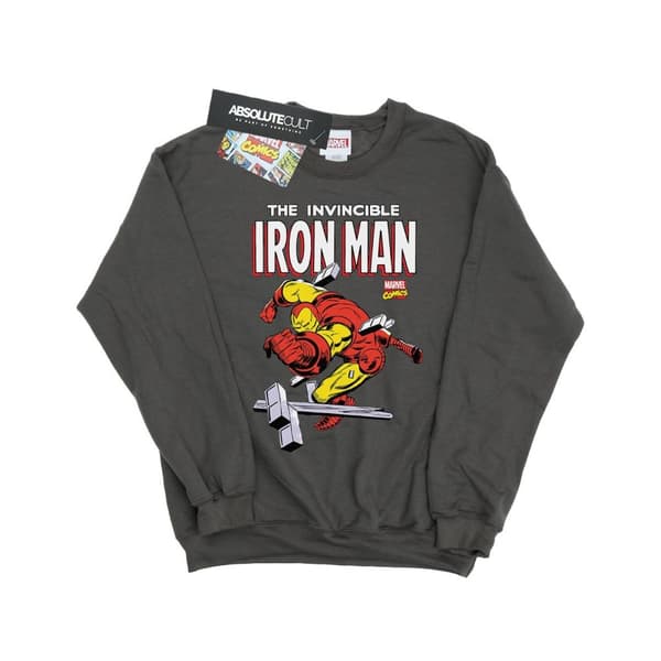 Marvel Mens Iron Man Smash Sweatshirt