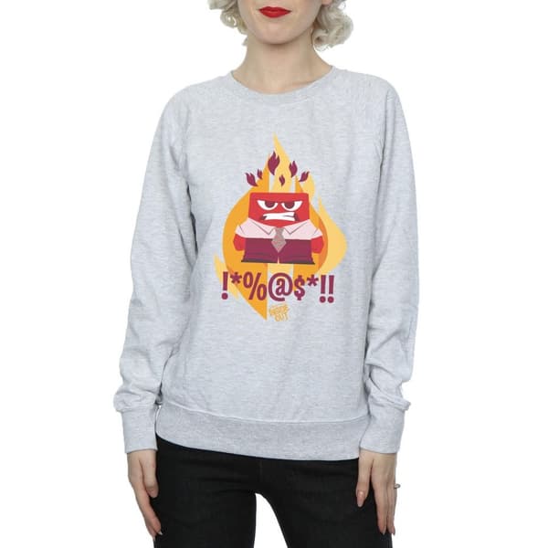 Disney Womens/Ladies Inside Out Fired Up Sweatshirt
