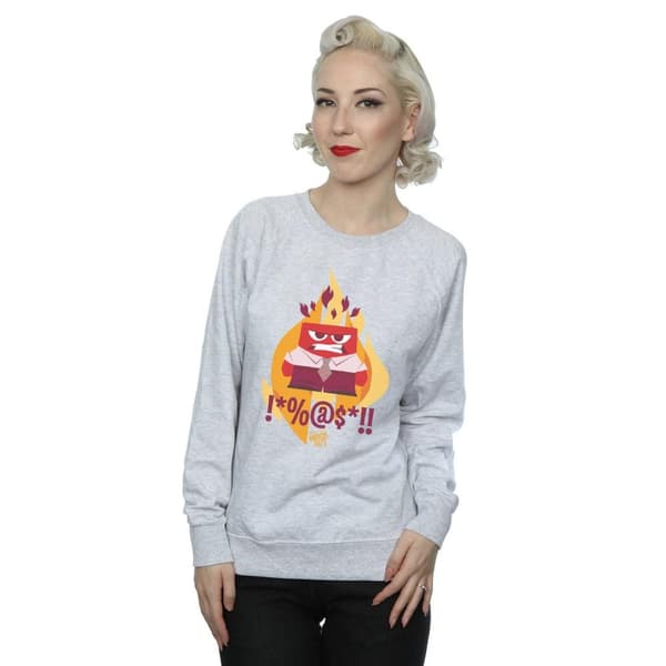 Disney Womens/Ladies Inside Out Fired Up Sweatshirt