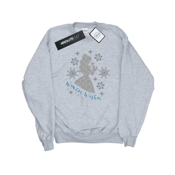 Disney Princess Mens Belle Winter Silhouette Sweatshirt