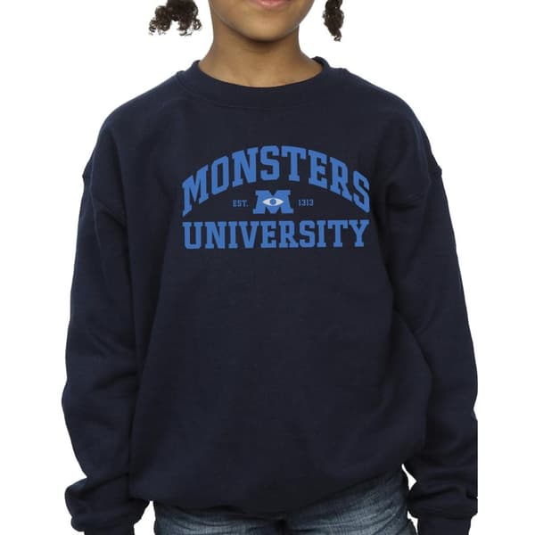 Disney Sweatshirt med Monsters University-logotyp för flickor