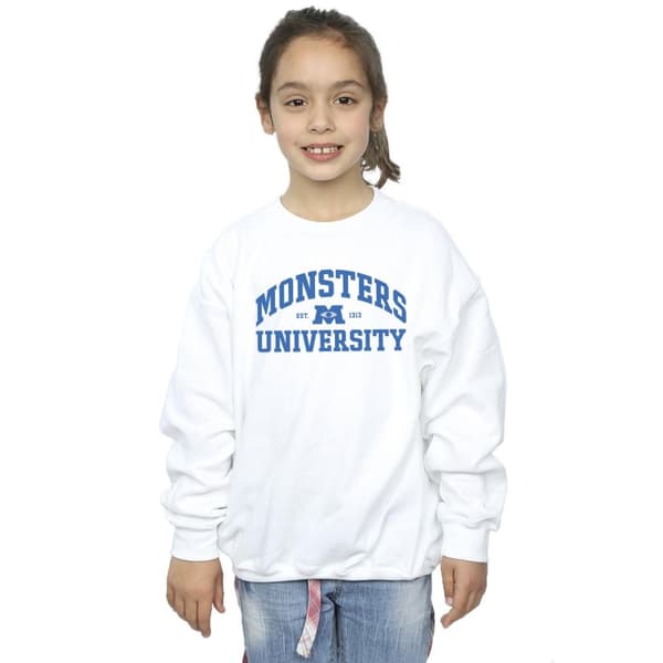 Disney Sweatshirt med Monsters University-logotyp för flickor
