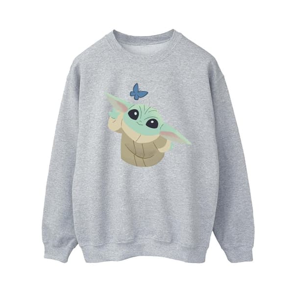 Star Wars Womens/Ladies The Mandalorian Butterfly Catching Sweatshirt