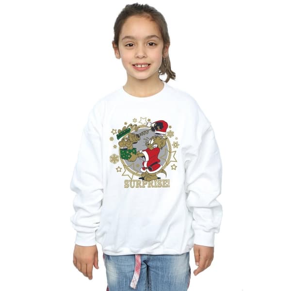 Tom And Jerry Sweatshirt med julöverraskning för flickor