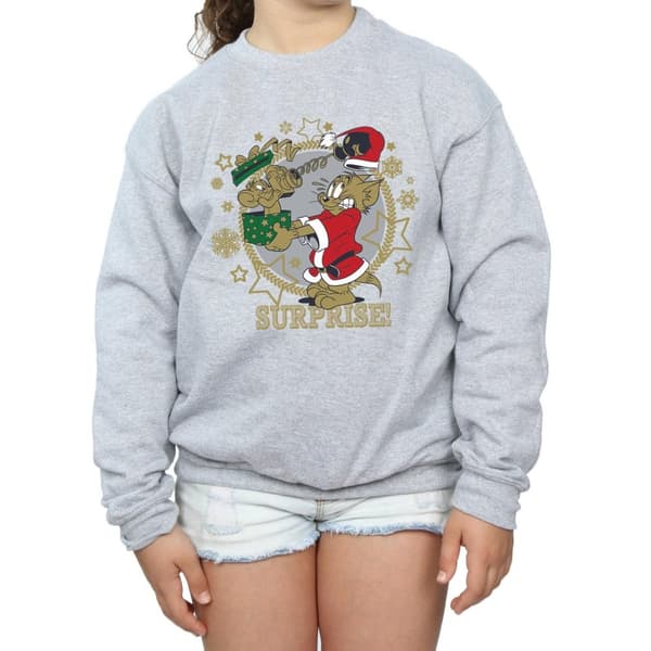 Tom And Jerry Sweatshirt med julöverraskning för flickor
