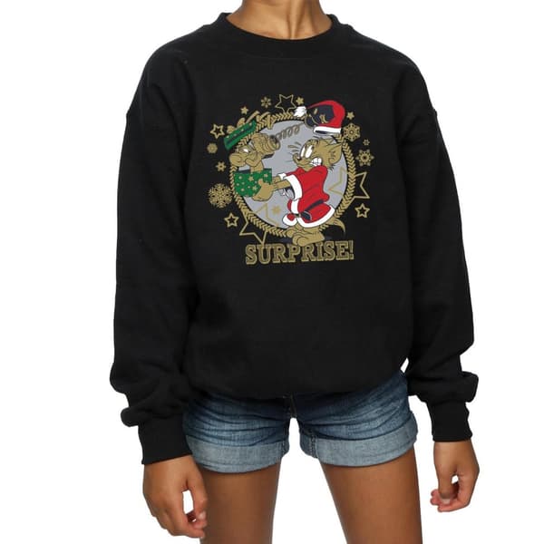 Tom And Jerry Sweatshirt med julöverraskning för flickor