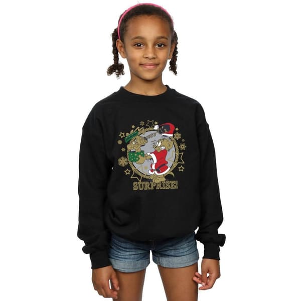 Tom And Jerry Sweatshirt med julöverraskning för flickor