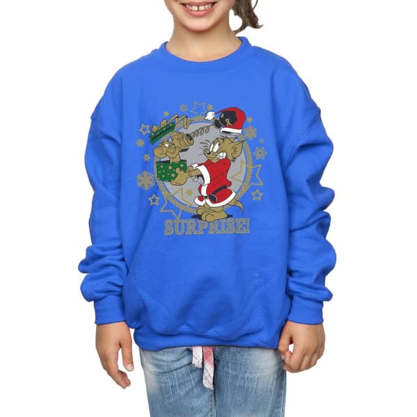 Tom And Jerry Sweatshirt med julöverraskning för flickor