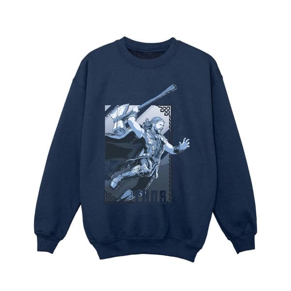 Marvel Girls Thor Love And Thunder Attack Sweatshirt