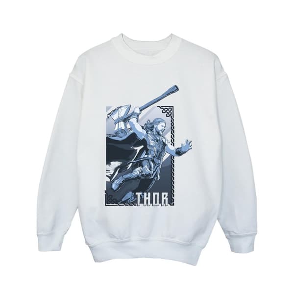 Marvel Girls Thor Love And Thunder Attack Sweatshirt