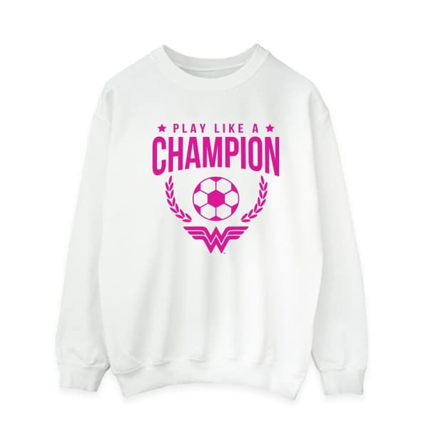 DC Comics Mens Wonder Woman Play Like A Champion Sweatshirt