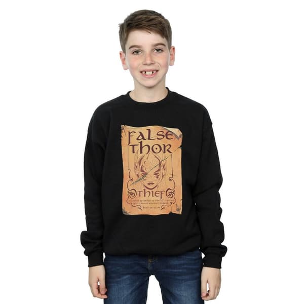 Marvel Boys The Mighty Thor False Thor Poster Sweatshirt