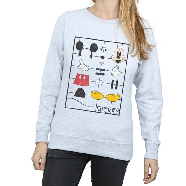Disney Dam/Tjej Musse Pigg Byggsats Sweatshirt