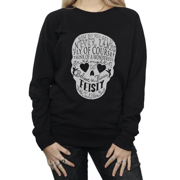 Disney Dam/kvinnor Tinker Bell Skull Sweatshirt