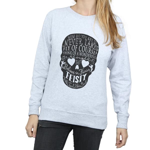Disney Dam/kvinnor Tinker Bell Skull Sweatshirt