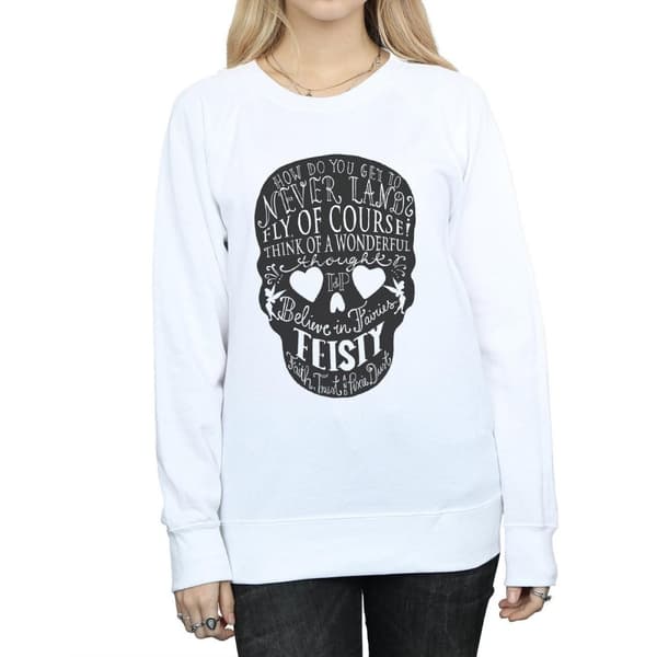Disney Dam/kvinnor Tinker Bell Skull Sweatshirt