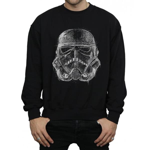 Star Wars Hjälmtröja med Stormtrooper-ribbor för herrar