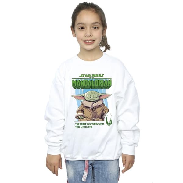 Star Wars Girls The Mandalorian The Force Is Strong Sweatshirt