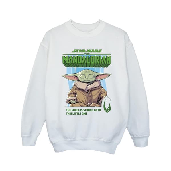 Star Wars Girls The Mandalorian The Force Is Strong Sweatshirt