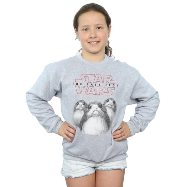 Star Wars Sweatshirt med Porgs från De sista jediriddarna för flickor