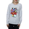 Miniatyrbild 3 av 5: Marvel Sweatshirt med seriefigurer - dam/dam