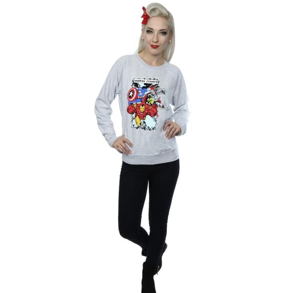 Marvel Sweatshirt med seriefigurer - dam/dam