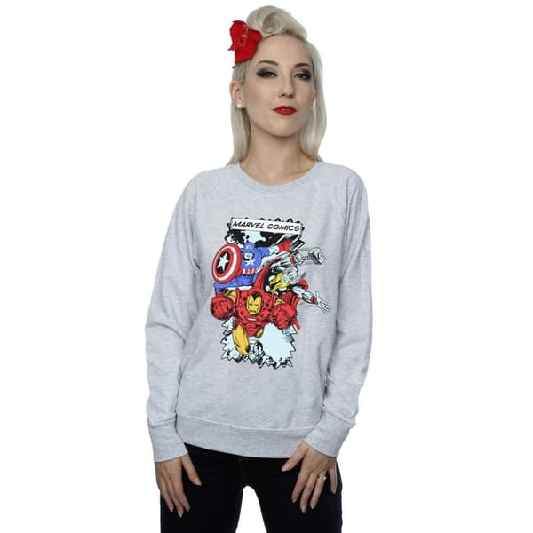 Marvel Sweatshirt med seriefigurer - dam/dam