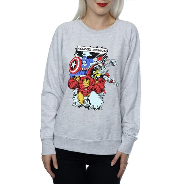 Marvel Sweatshirt med seriefigurer - dam/dam