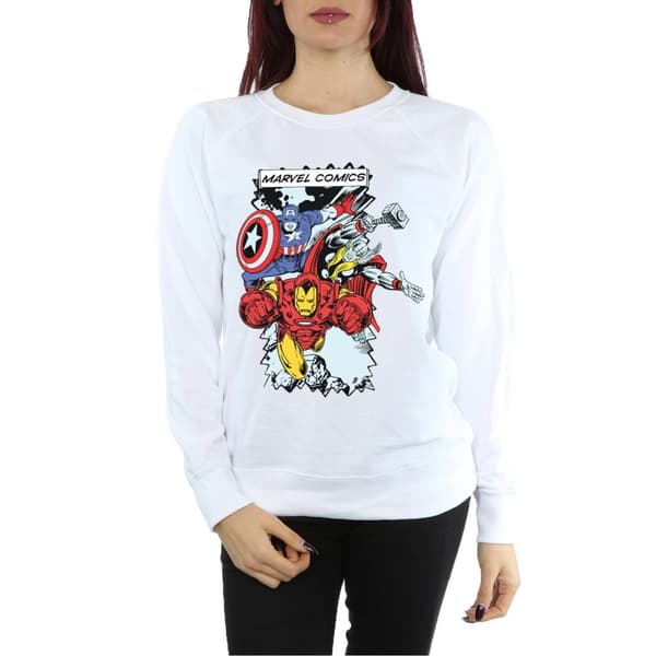 Marvel Sweatshirt med seriefigurer - dam/dam