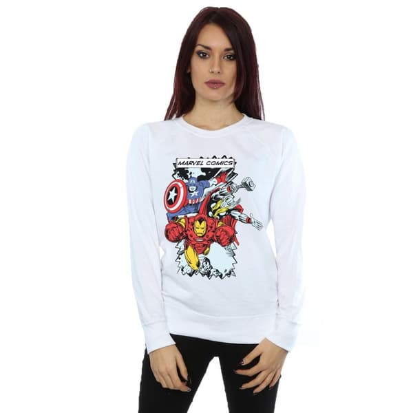 Marvel Sweatshirt med seriefigurer - dam/dam